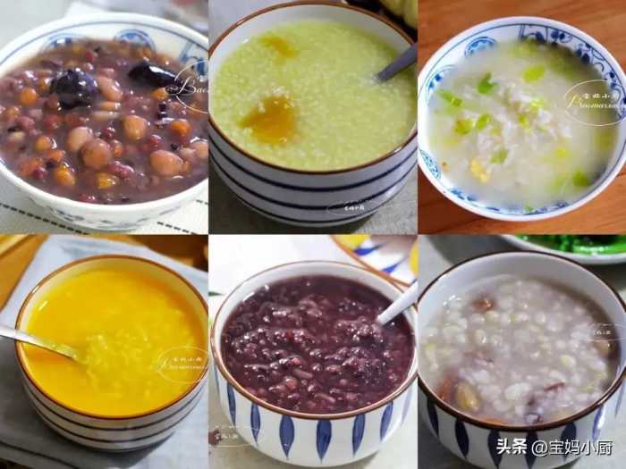 6款早餐粥做法，6天不重样做给家人吃，暖身暖胃身体棒
