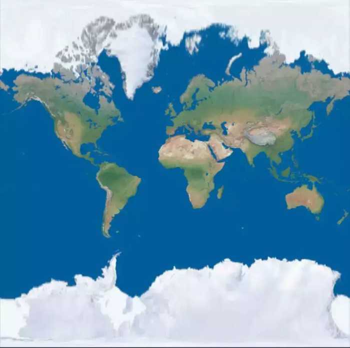 地图上的南极洲，为什么看起来那么胖？