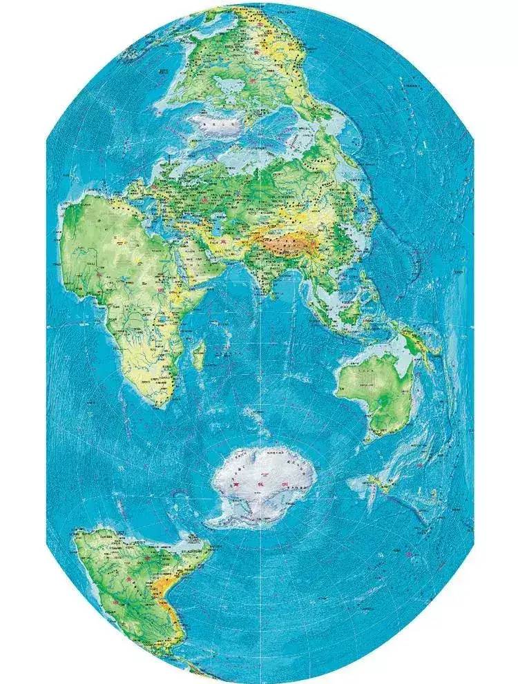 地图上的南极洲，为什么看起来那么胖？